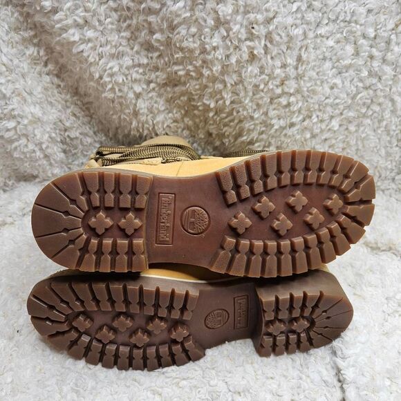 Timberland Winter‎ Tim's in Wheat Leather Sherpa lined Laceup boots sz 9 - Picture 7 of 10